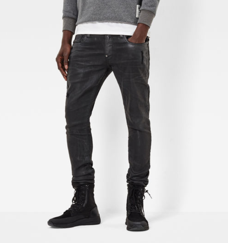 G-Star Revend Super Slim Skinny Slander Bionic Black Cobler Restored 93 Vaqueros