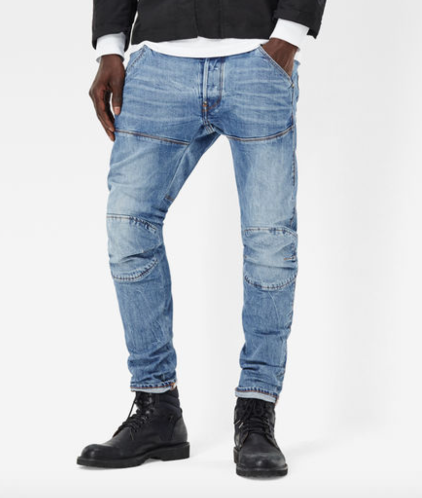 Джинсы G-STAR 5620 3D Slim Hadron Stretch Denim Medium состаренные