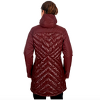 후드가 달린 파카 여성용 마모트 스노우 덕 다운 화이트혼