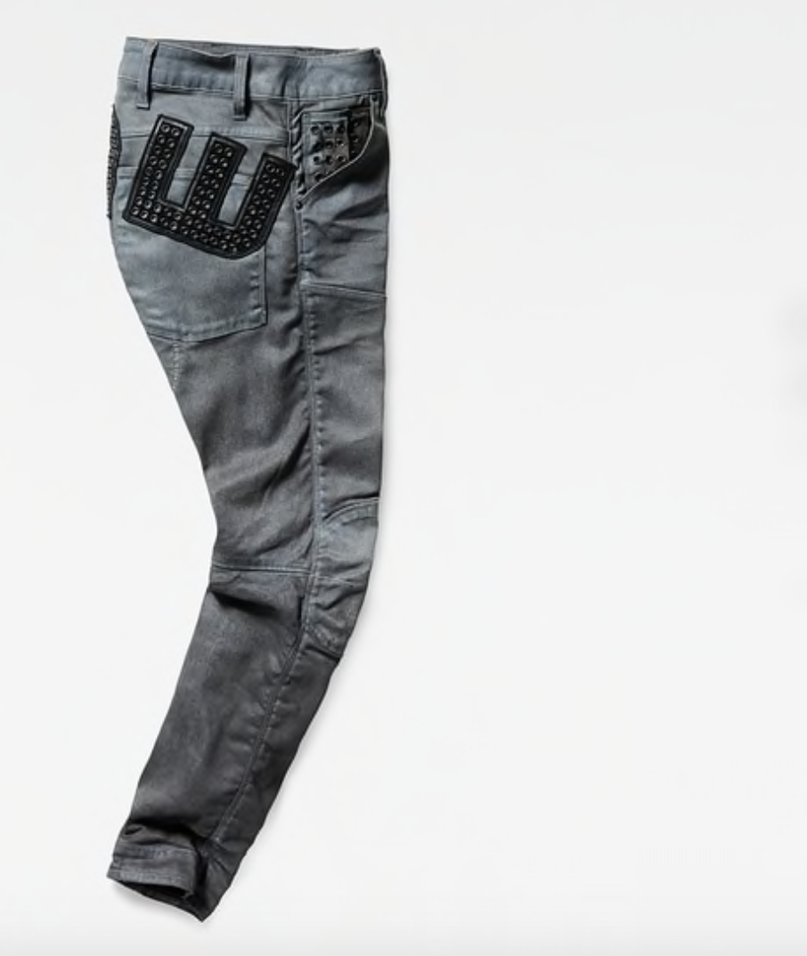 G-Star Raw 5620 3D Slim Cvočky IP Lommer Grey Tmavě staré ševcovské džíny