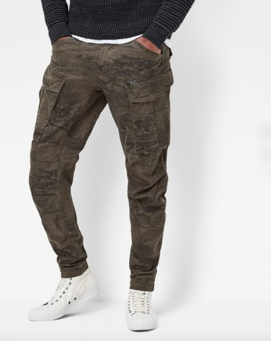 G Rovic Zip 3D Tapered Cargo Trousers Pants