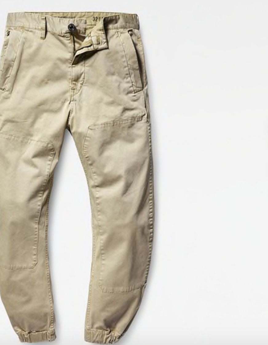 กางเกง G-Star Bronson Zip Tapered Cuffed Khaki Twill trousers