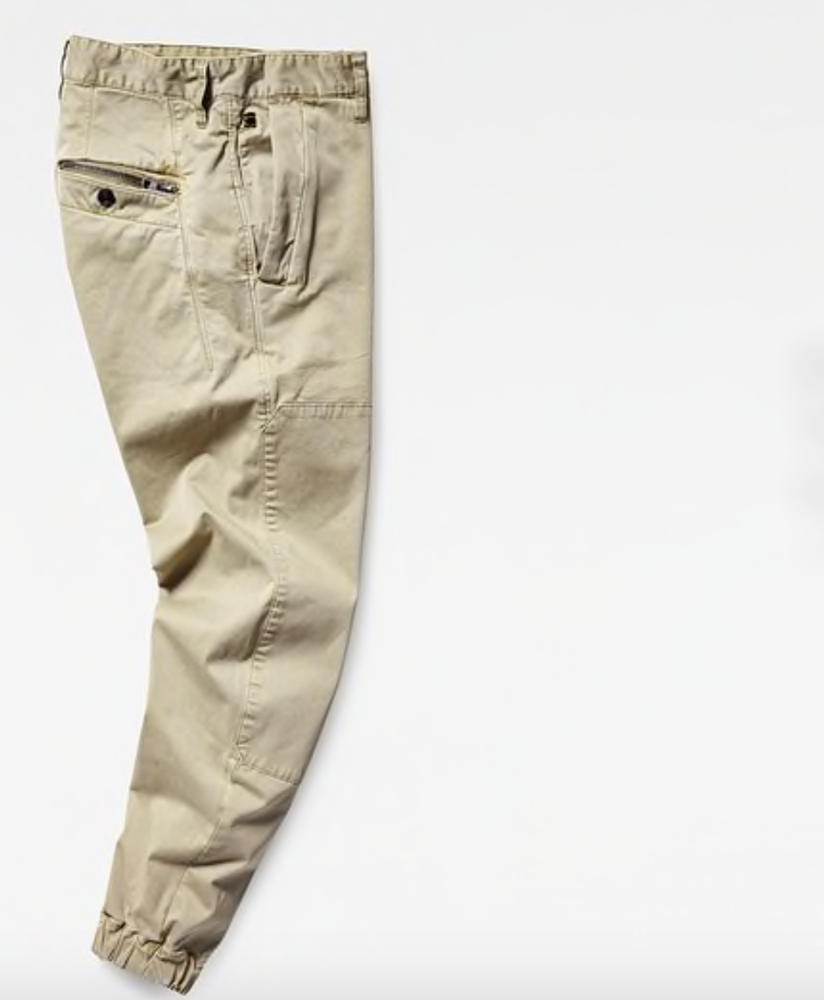กางเกง G-Star Bronson Zip Tapered Cuffed Khaki Twill trousers