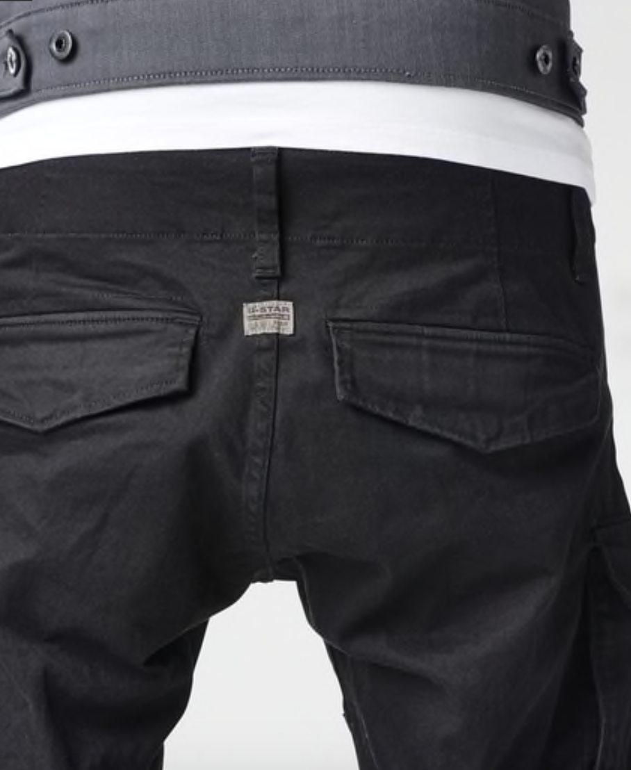Pantaloni cargo slim in twill nero Rovic G-Star