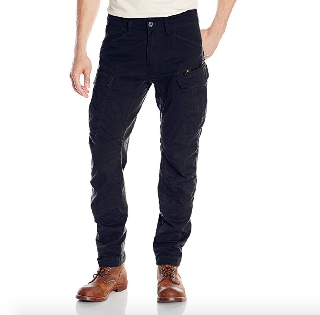 بنطلون جي ستار روفيك كارجو ثلاثي الأبعاد مدبب باللون الأزرق الإمبراطوري