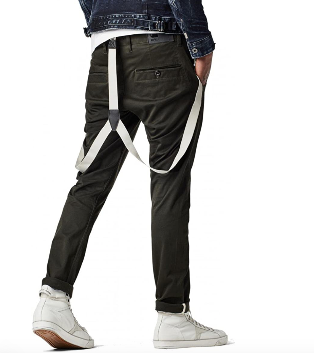G-Star Bronson Slim Chino Bretelle Pantaloni Pantaloni verde oliva
