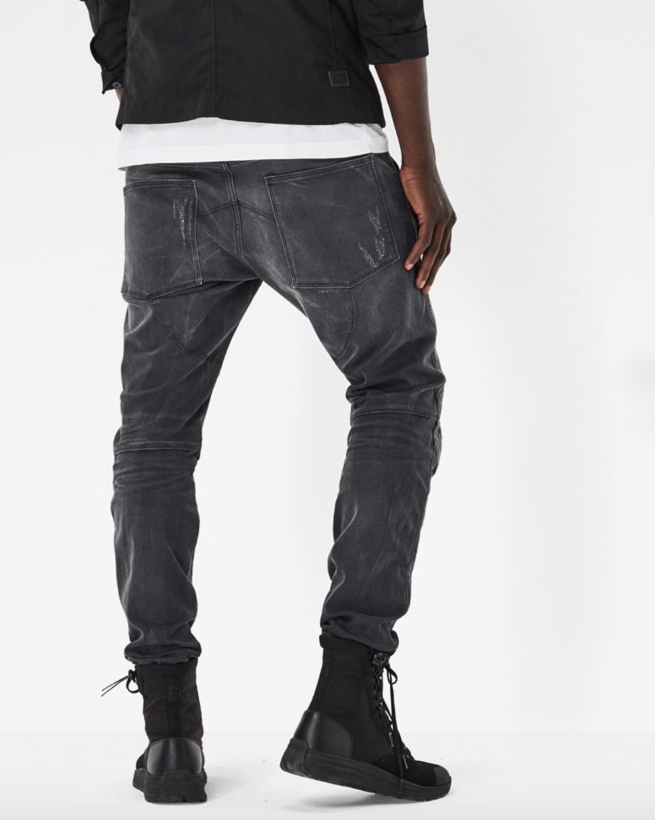 G-Star 5620 3D Slim Ding Grey Středně staré restaurované 92 džíny