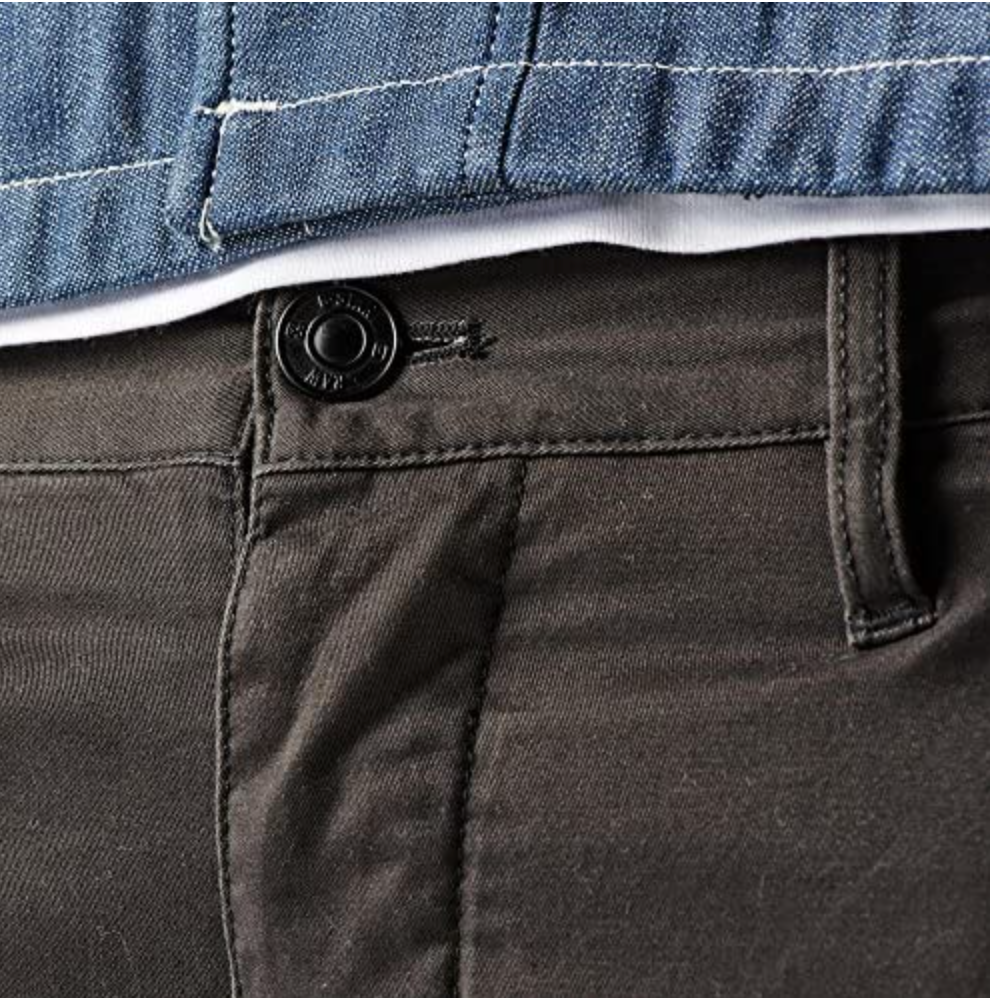 Kalhoty G-Star Valdo Bronson Chino Slim Raven Grey keprové kalhoty