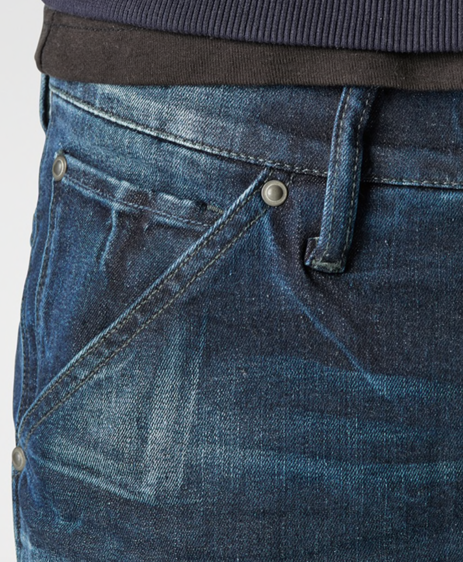 Stretch džínové džíny G-Star 5620 3D Super Slim Skinny Blue Deill