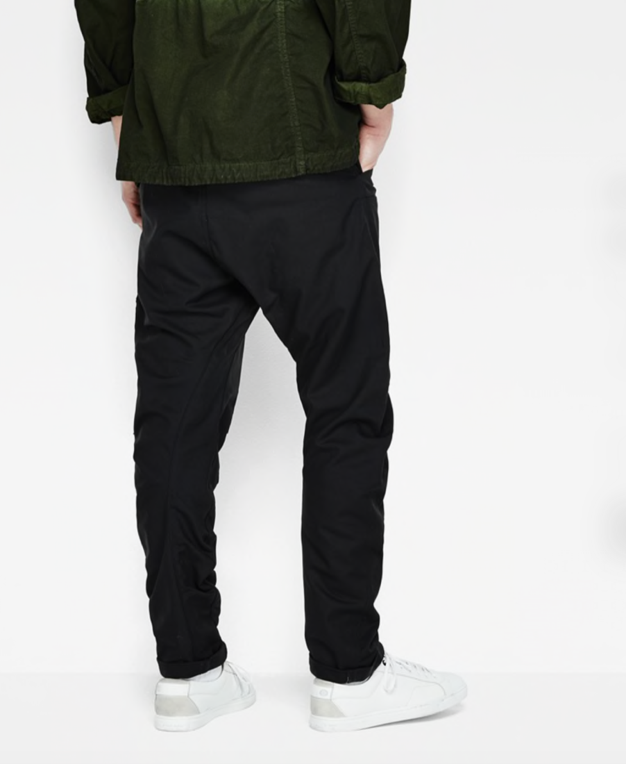 G-STAR Powel 3D Tapered Black Solar HD 卡其工装裤