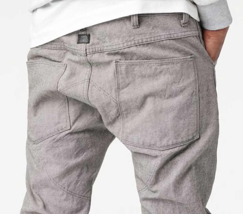 G-Star 5620 3D Slim Grey Loop Twill Raven Jeans