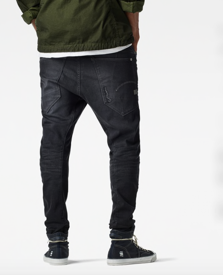 G-Star Type C 3D Super Slim Skinny Scaal Grey Dark Age Obnovené 63 Jeans