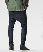 G-Star Type C Skinny Visor Denim Light Postarzane niebieskie dżinsy