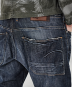 Jeans G-Star affusolati blu scuro Delm Denim Dark Aged