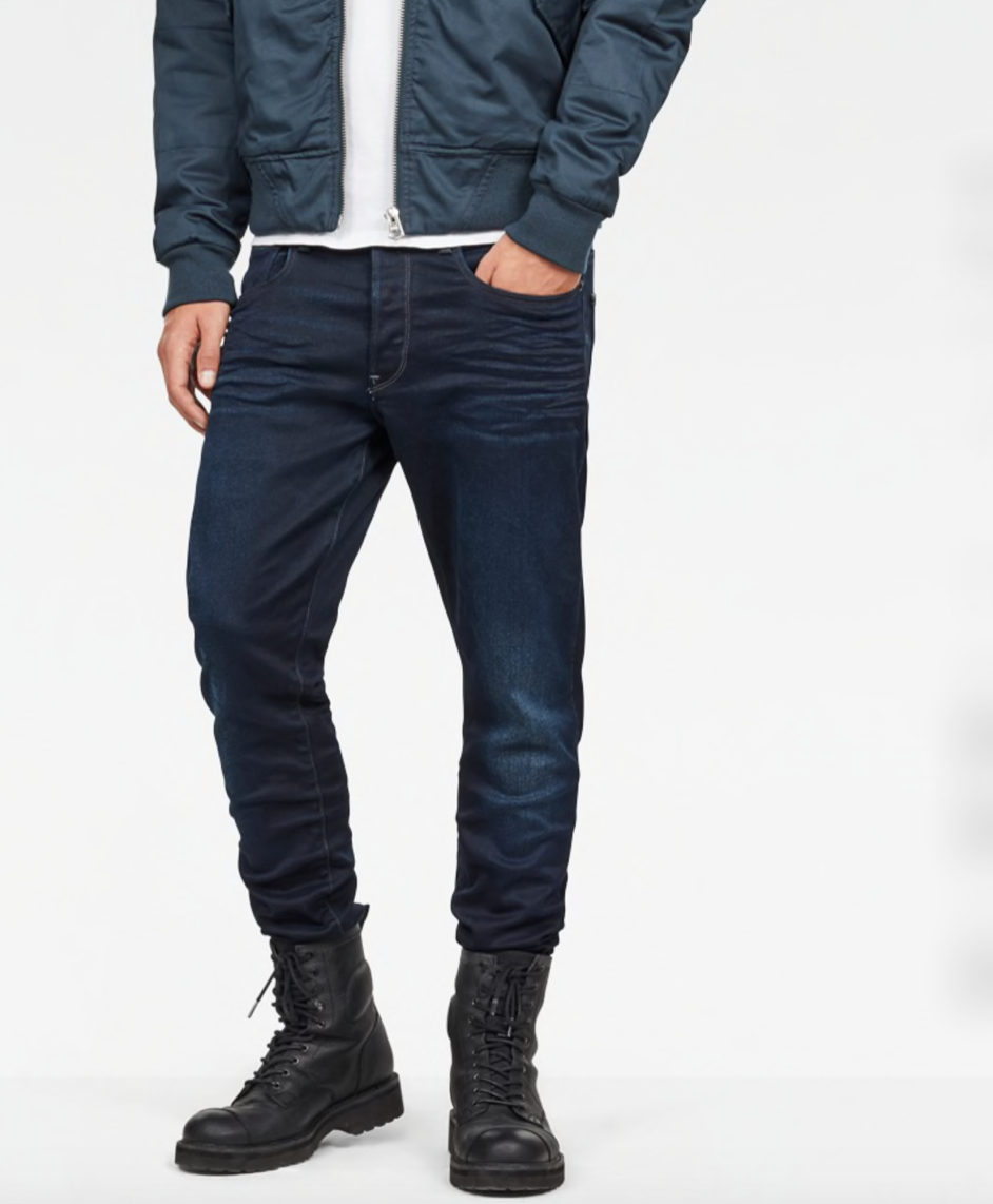 G 3301 Tapered Slander Dark Aged Jeans