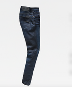 G-Star 3301 Fitnah Tirus Seluar Jeans Biru Sederhana