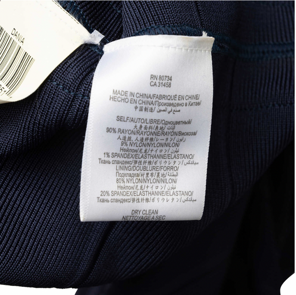 HERVE LEGER Navy Blue Dania Bandage Dress - House Of Huntington