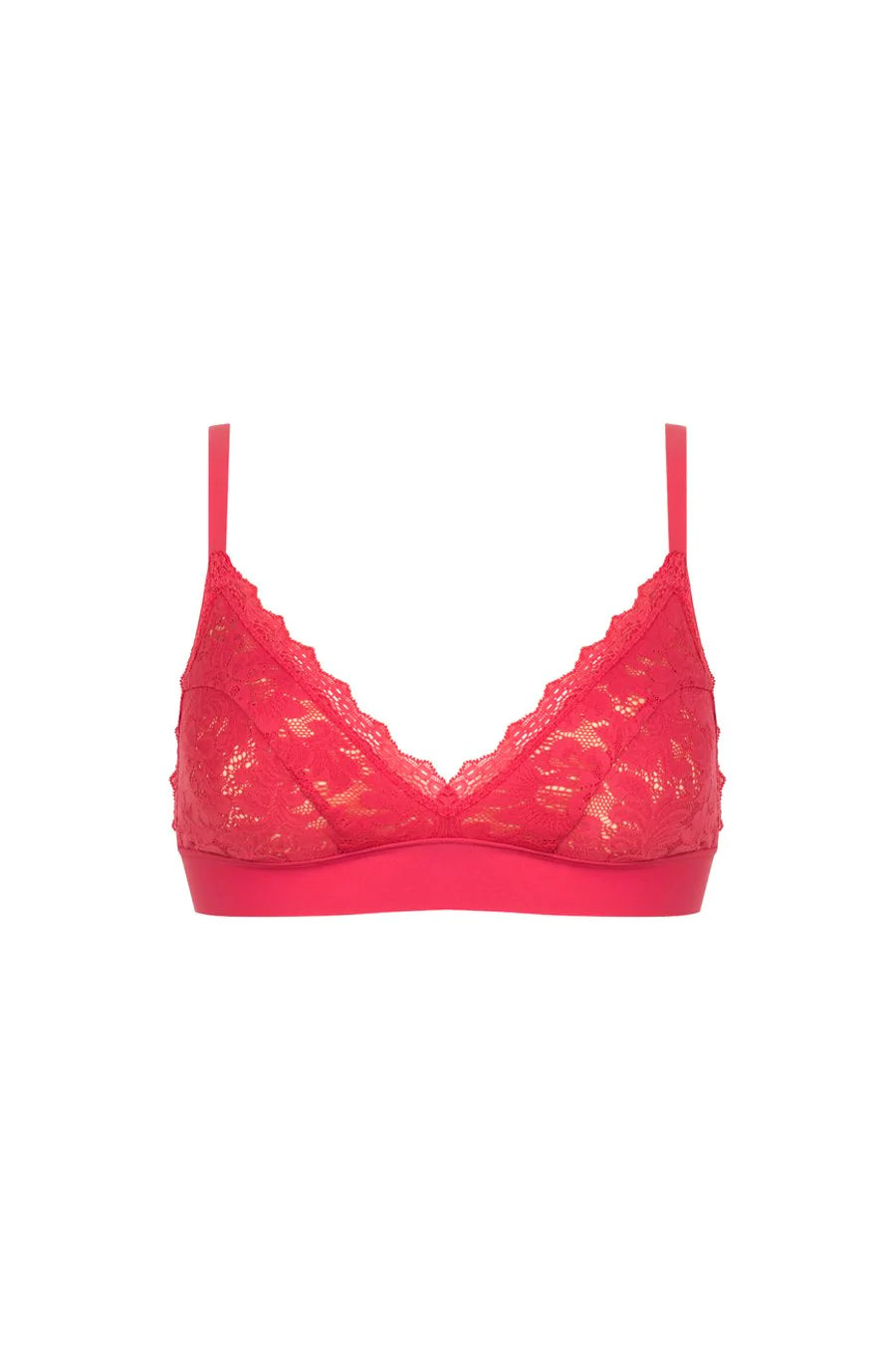 Pain De Sucre Divine Pink Lace Triangle BH
