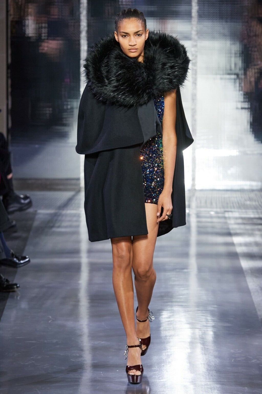 AZZARO Couture Sequin Flattering Party Dress - House Of Huntington