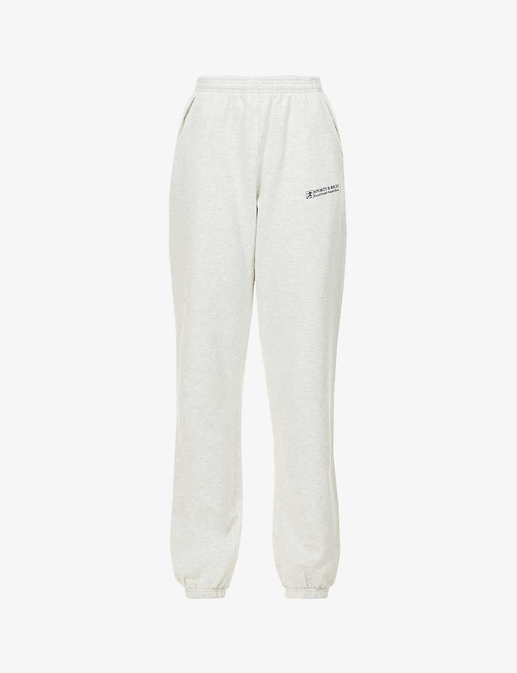 SPORTY & RICH Good Health Heather Grey Joggers - House Of Huntington