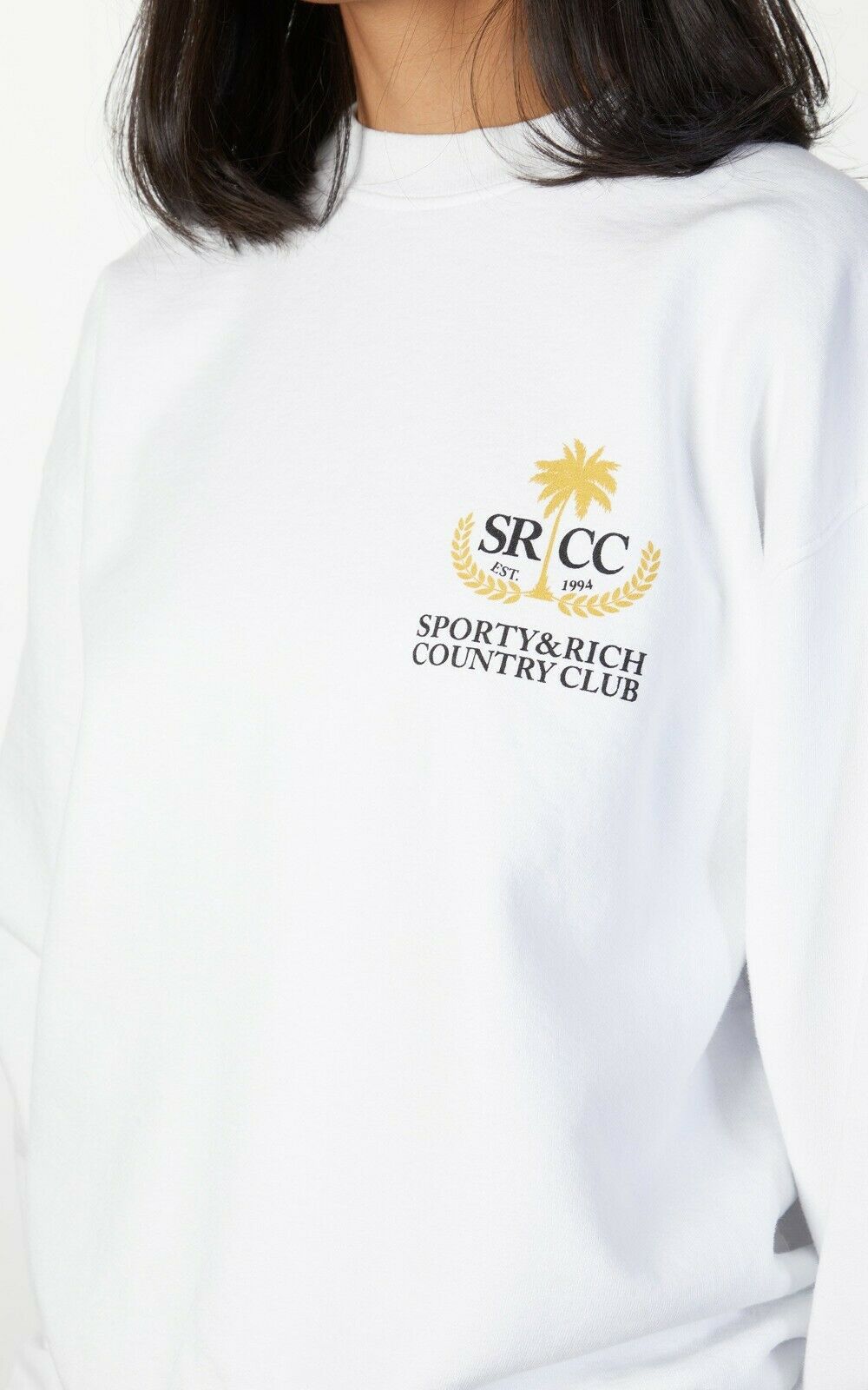 SPORTY & RICH Country Club Vintage Style Sweater Sweatshirt - House Of Huntington