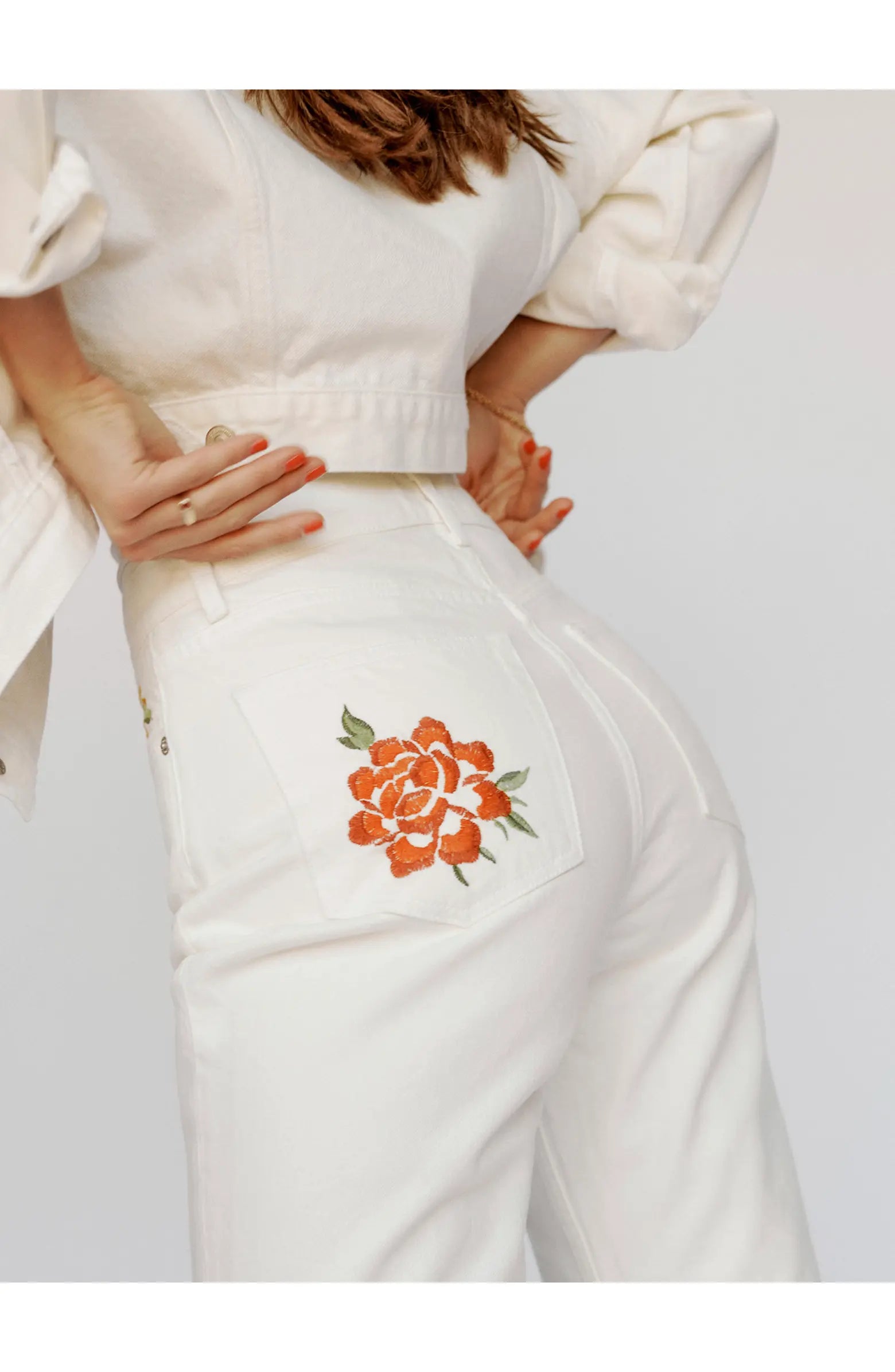 Reformation White Cynthia Straight Leg Mid Rise Denim Jeans - House Of Huntington