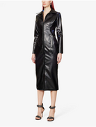 DI PETSA Memories of Touch Cut Out Heat Reactive Faux Leather Jacket - House Of Huntington