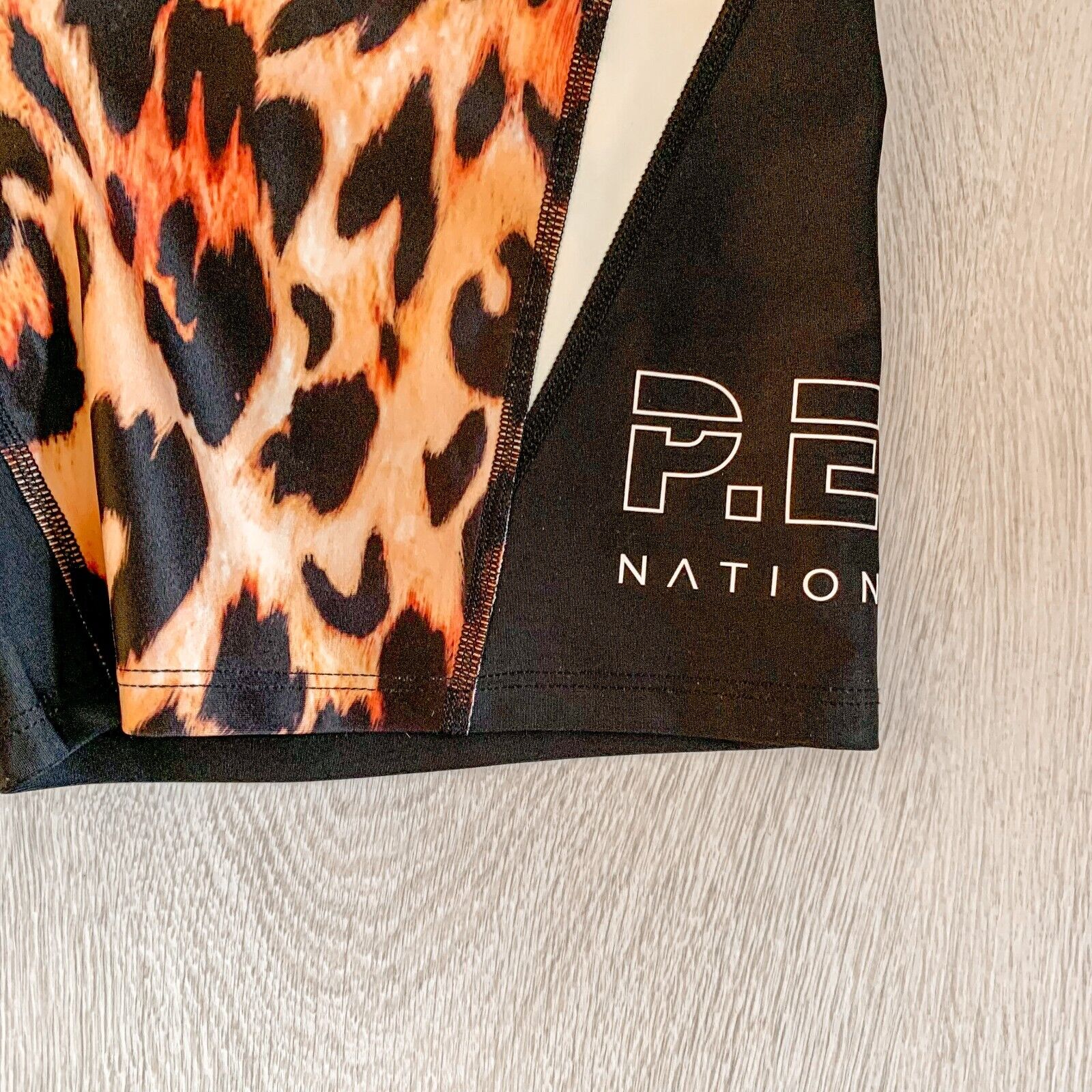 P.E NATION Leopard Print Biker Shorts - House Of Huntington