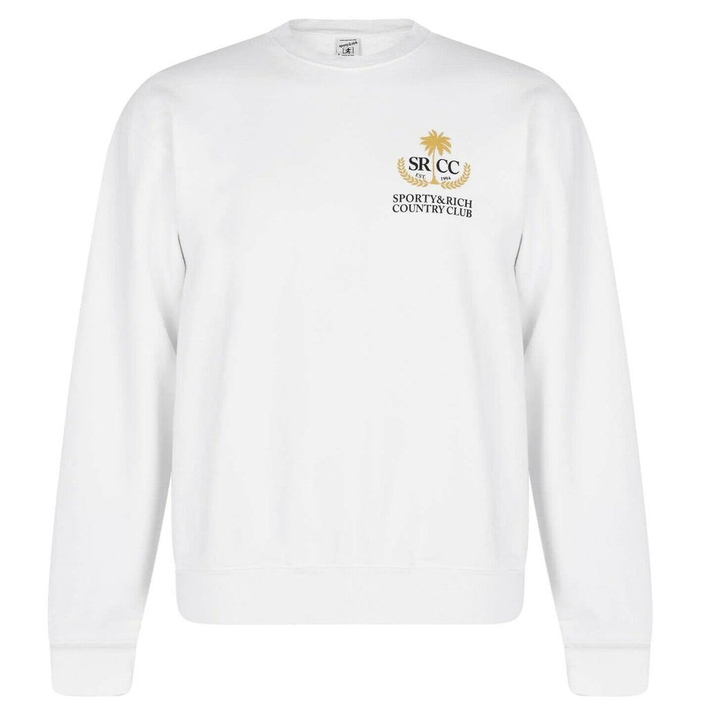 SPORTY & RICH Country Club Vintage Style Sweater Sweatshirt - House Of Huntington