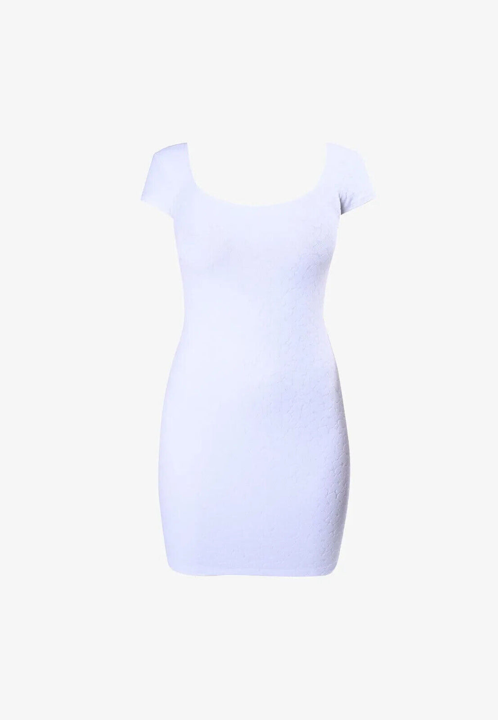 Pain De Sucre White Woven Towelling Stretch Summer Dress in DAVIA - House Of Huntington
