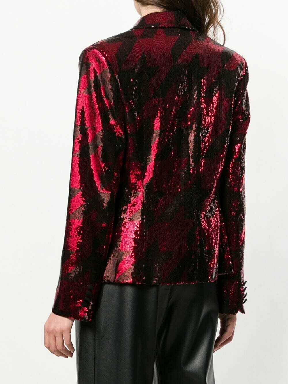 REDEMPTION Pink Sequinned Printed Blazer - House Of Huntington