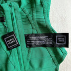 HERVE LEGER Emmalie Green Bandage Halterneck Club Party Swimsuit - House Of Huntington