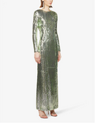 GALVAN LONDON Adela Full Sequinned Cut Out Open Back Evening Gown Dress - House Of Huntington