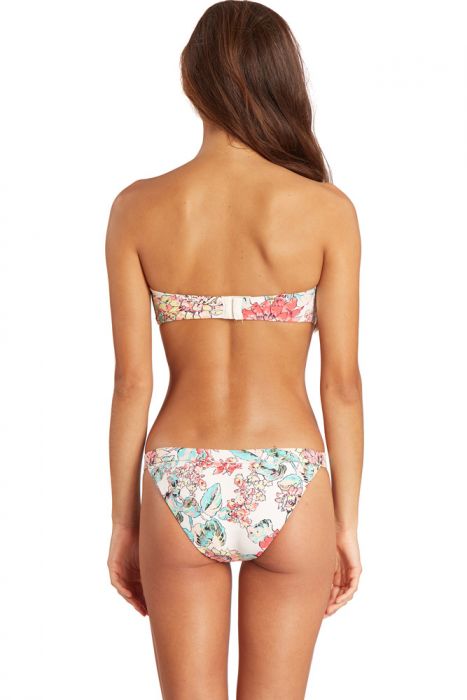 Billabong Bustier Pixi Petal Tropic Floral White Bikini