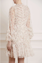 NEEDLE & THREAD Bijou Rose Ruffle Ditsy Floral Mini Dress - House Of Huntington