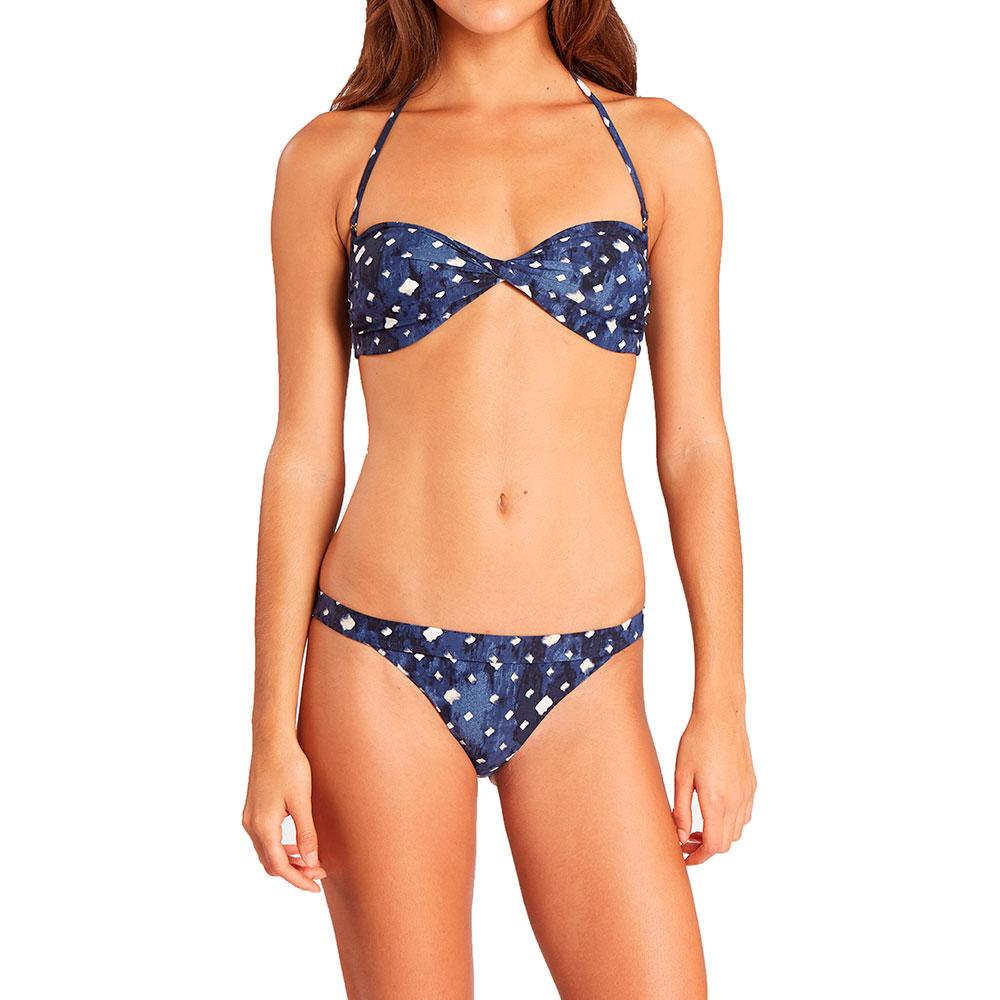 Billabong Sea Side Blue & White Bandeau Bikini Set