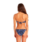 Billabong Sea Side Blue & White Bandeau Bikini Set