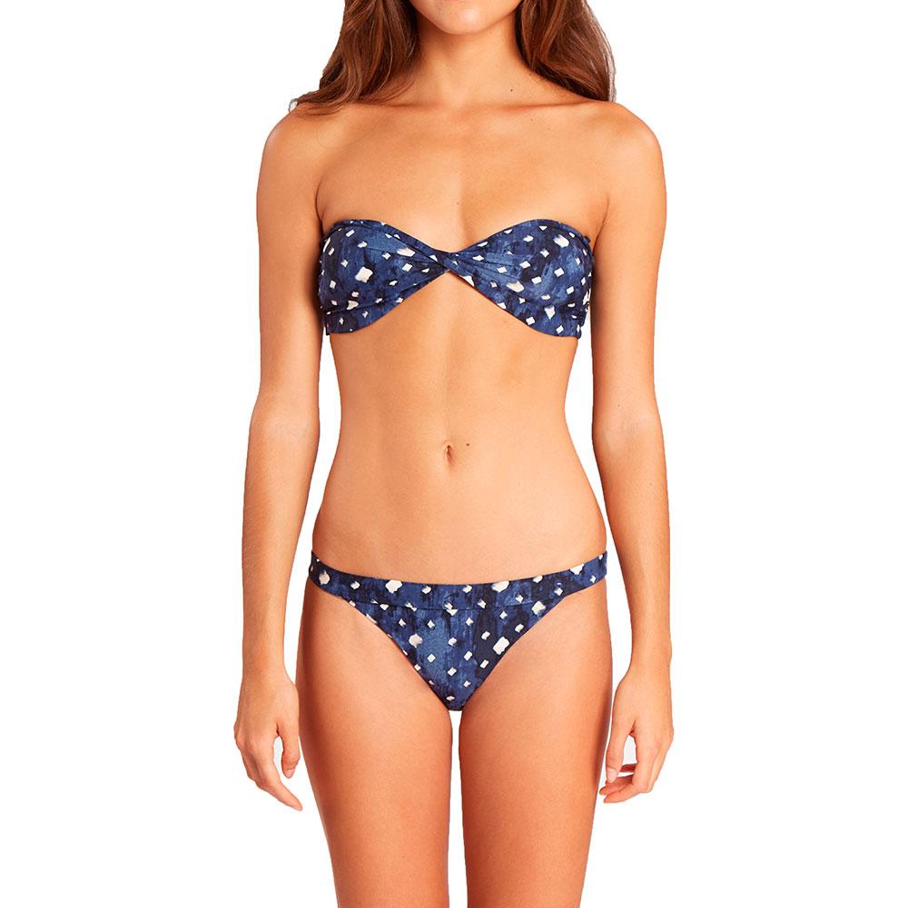 Billabong Sea Side Blue & White Bandeau Bikini Set