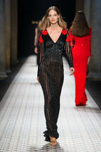 MARIO DICE Runway Couture Beaded Lace Dress BallGown - House Of Huntington