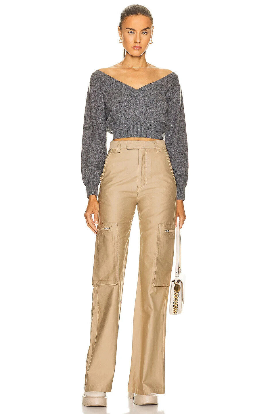 AMIRI Cargo Wide Tan Trousers - House Of Huntington