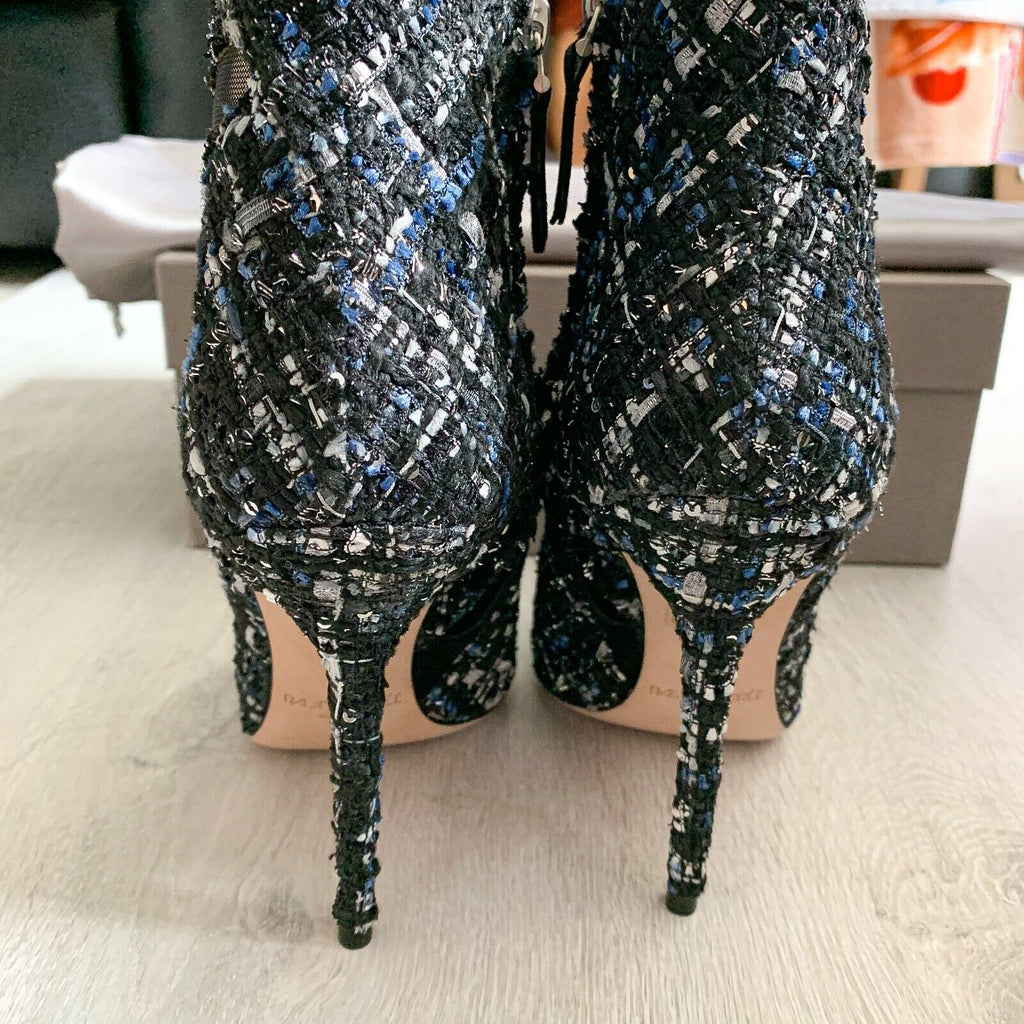 RACINE CARRÉE Tweed Boots Booties High Heels - House Of Huntington