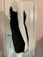 DAVID KOMA Black Dangly Crystal Embellished One Shoulder Dress - House Of Huntington