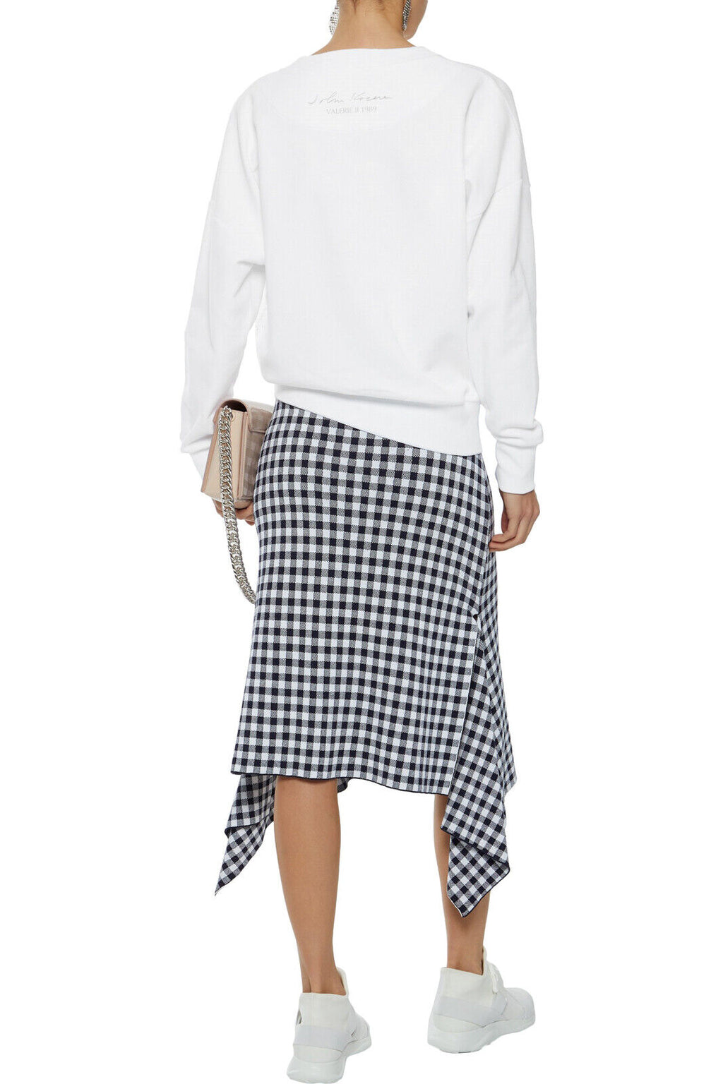 Christopher Kane White Lingerie Graphic Kacere Sweatshirt - House Of Huntington