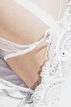 Christopher Kane White Lingerie Graphic Kacere Sweatshirt - House Of Huntington