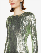 GALVAN LONDON Adela Full Sequinned Cut Out Open Back Evening Gown Dress - House Of Huntington