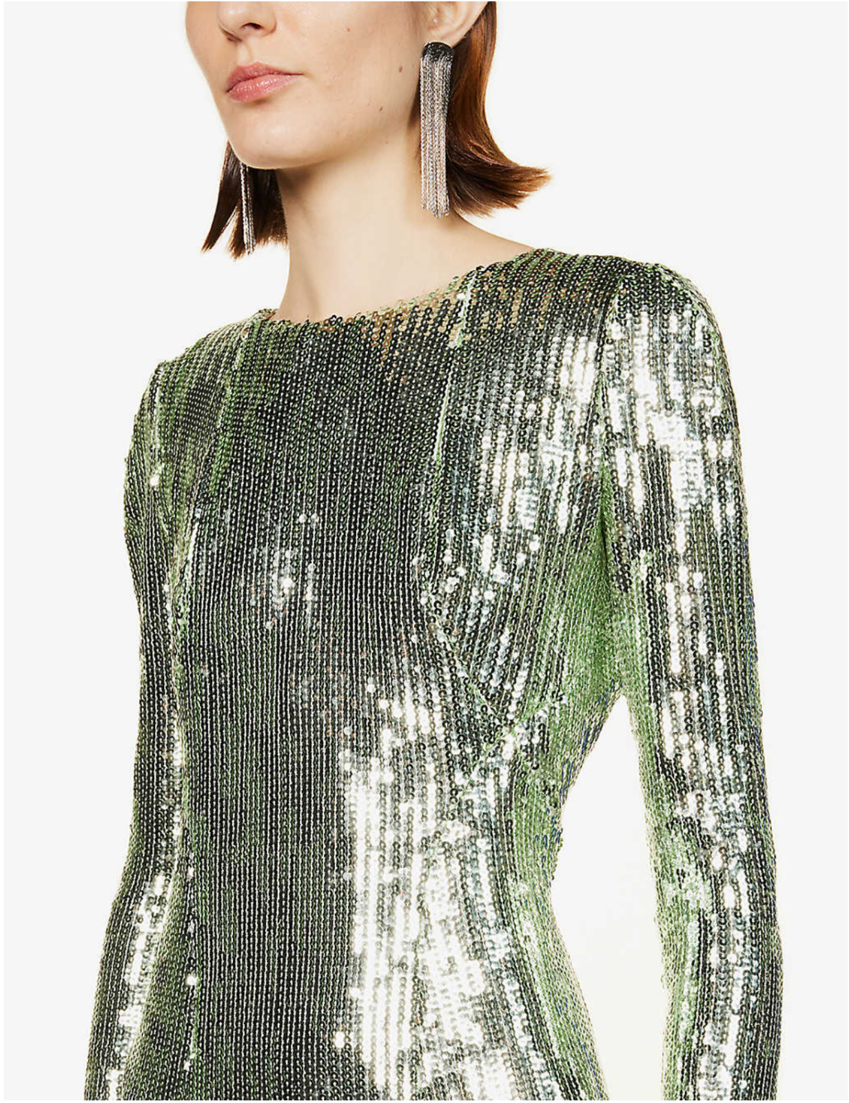 GALVAN LONDON Adela Full Sequinned Cut Out Open Back Evening Gown Dress - House Of Huntington