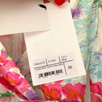 ALESSANDRA RICH Floral Print Taffeta Bow Front Ruffle Detail Mini Dress - House Of Huntington