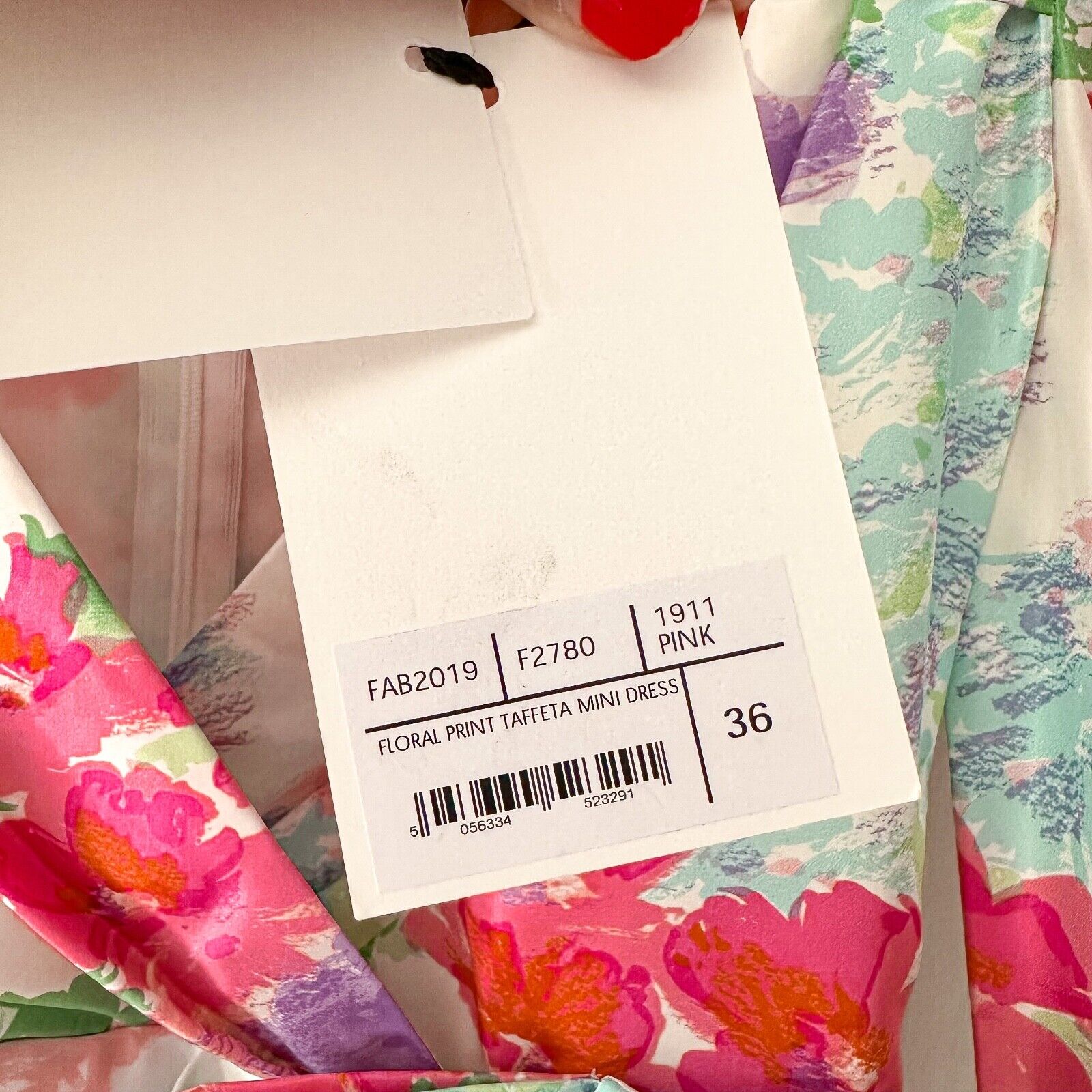 ALESSANDRA RICH Floral Print Taffeta Bow Front Ruffle Detail Mini Dress - House Of Huntington