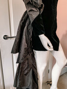 Alexandre Vauthier Black Velvet Dramatic Drape Detail Dress - House Of Huntington
