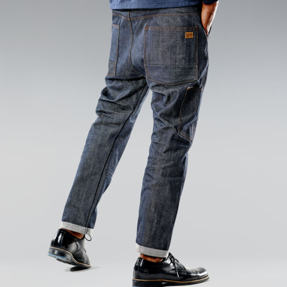 G-Star Raw Faeroes 25 Straight Rigid Raw 红色上市镶边牛仔布